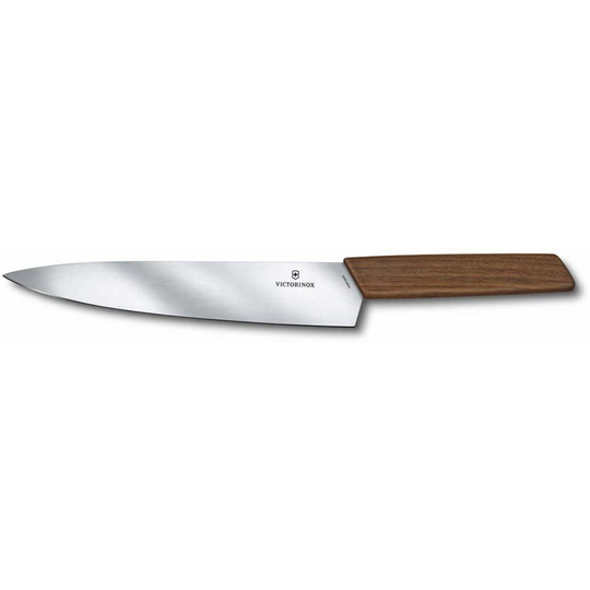 Victorinox Moderni Swiss-kokkiveitsi pähkinäpuisella kahvalla, 22 cm