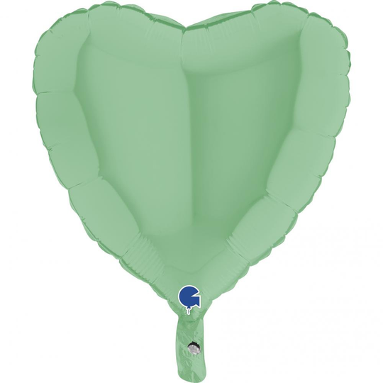 Sydän Foliopallo, Vihreä, 46cm