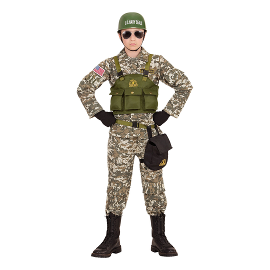 Armeija Lasten Naamiaisasu - Medium