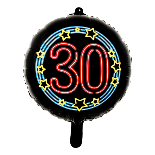 Folioilmapallo Neon Pyöreä 30