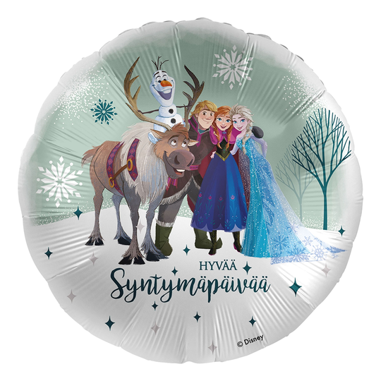 Folioilmapallo Disney Happy Frozen Syntymäpäivä