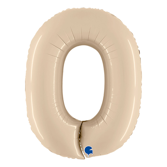 Numeroilmapallo Satin Cream - Numero 0