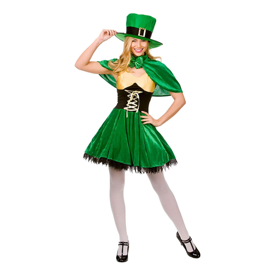 Naisten Leprechaun Budget Naamiaisasu - X-Small