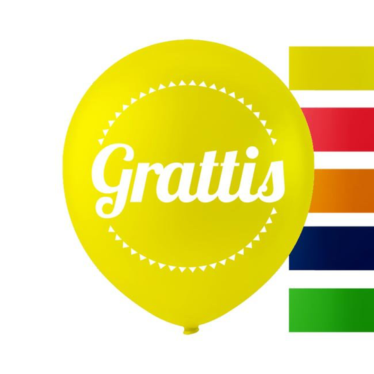 Ilmapallot, Grattis, 10kpl