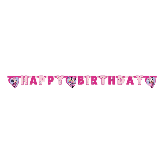 Kirjainviirinauha Happy Birthday Minni Hiiri