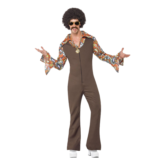 Groovy Jumpsuit Miesten Naamiaisasu - Medium