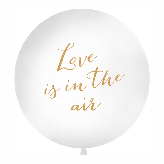 Jätti-ilmapallo Love Is In The Air Kulta