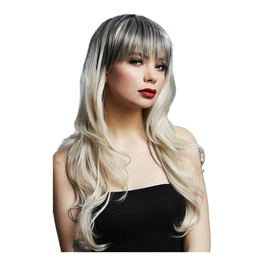Sienna Pitkä Blondi Kaksisävyinen Deluxe Peruukki - One size