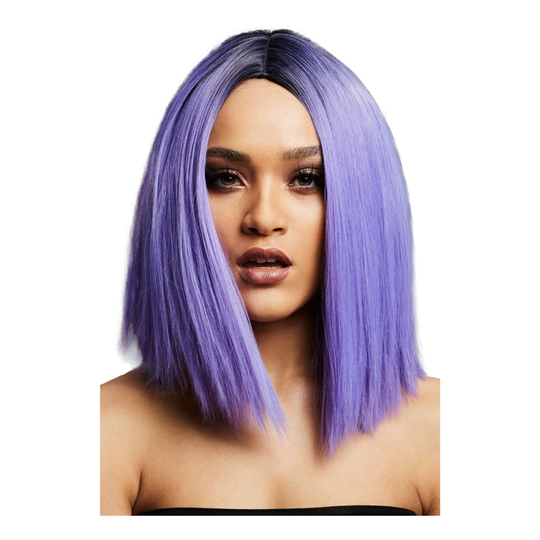 Kylie Vaaleanvioletti Kaksisävyinen Peruukki - One size