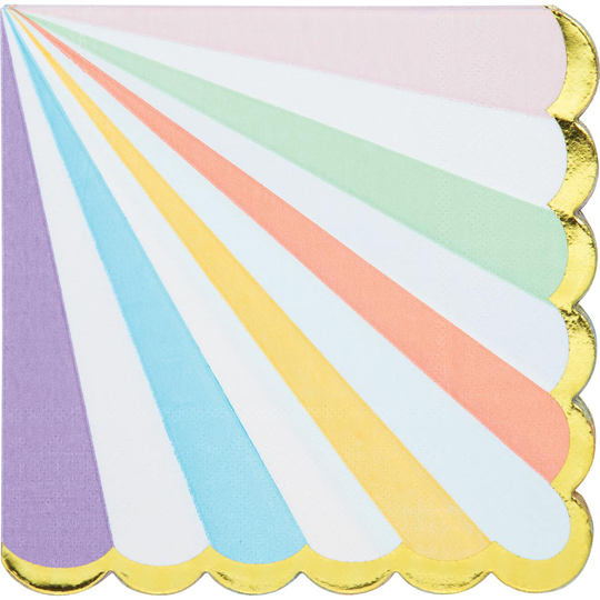 Lautasliinat, Pastelliset raidat, 16kpl