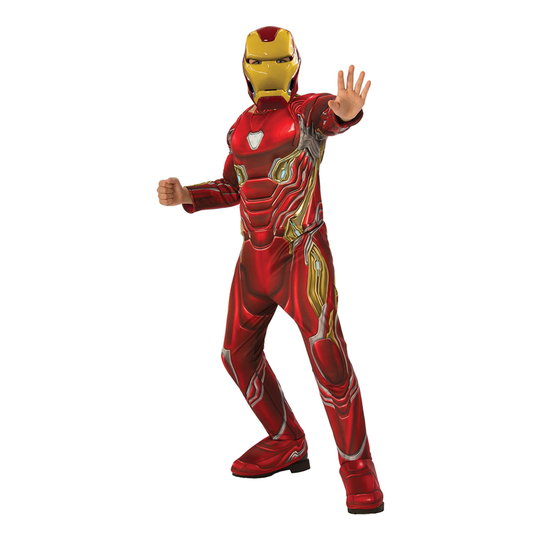 Marvel Endgame Iron Man Deluxe Lasten Naamiaisasu - Small