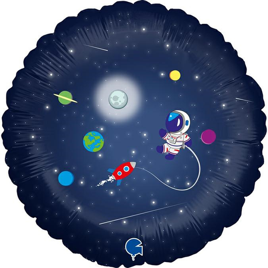 Foliopallo - Space Birthday, 46cm