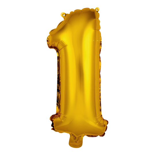 Numeroilmapallo Mini Kulta Metallic - Numero 1