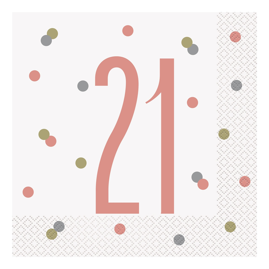 Lautasliinat Numero Valkoinen Pilkuilla - Numero 21