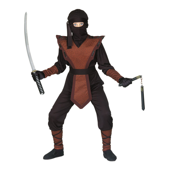 Ninja Jumpsuit Lasten Naamiaisasu - Medium