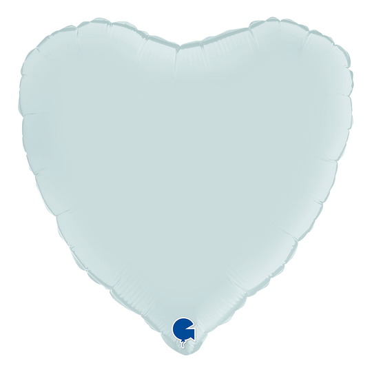 Folioilmapallo Sydän Satin Pastel Blue