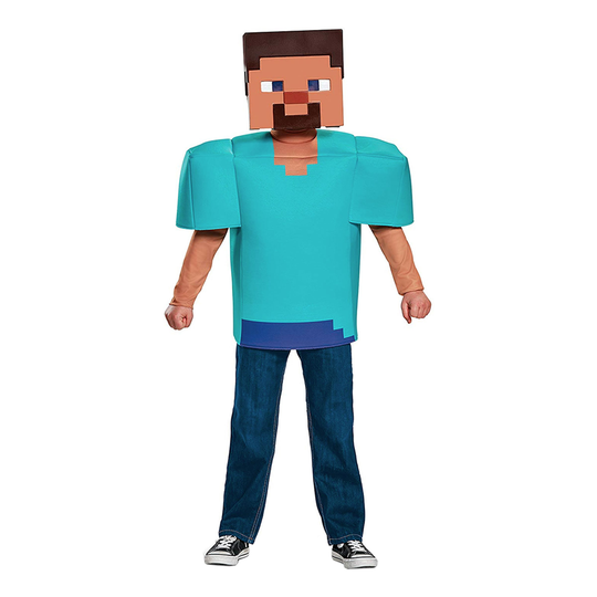 Minecraft Steve Lasten Naamiaisasu - Small