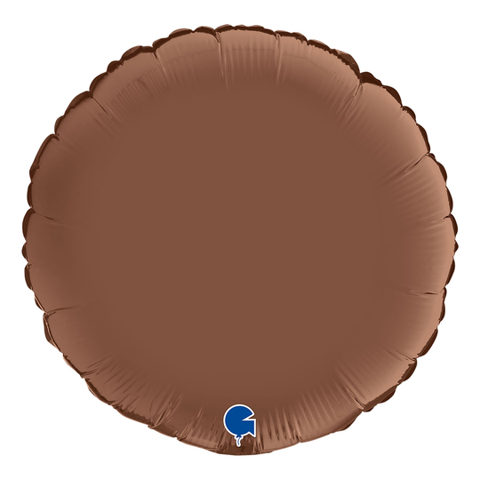 Folioilmapallo Pyöreä Satin Chocolate
