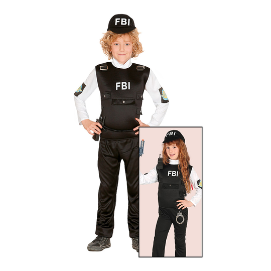 FBI-Agentti Lasten Naamiaisasu - Small