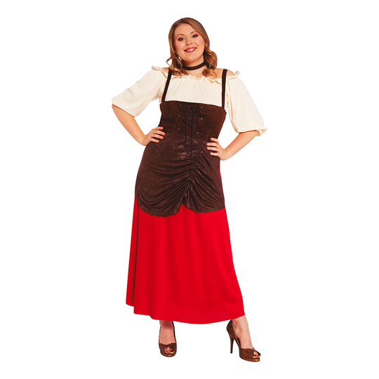 Baijerilainen Oluttyttö Plus-size Naamiaisasu - Plus-size