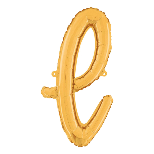 Kirjainilmapallo Script Kulta - Kirjain L