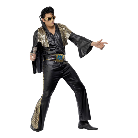 Elvis Musta/Kulta Naamiaisasu - Medium
