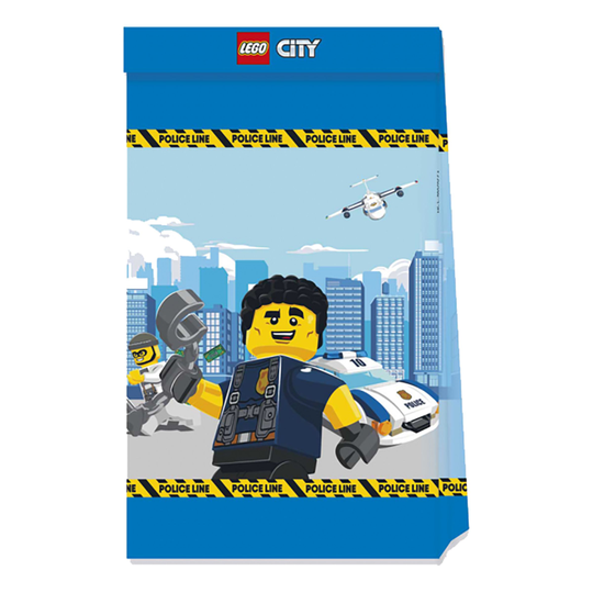 Juhlapussit Lego City Sininen - 4-pakkaus