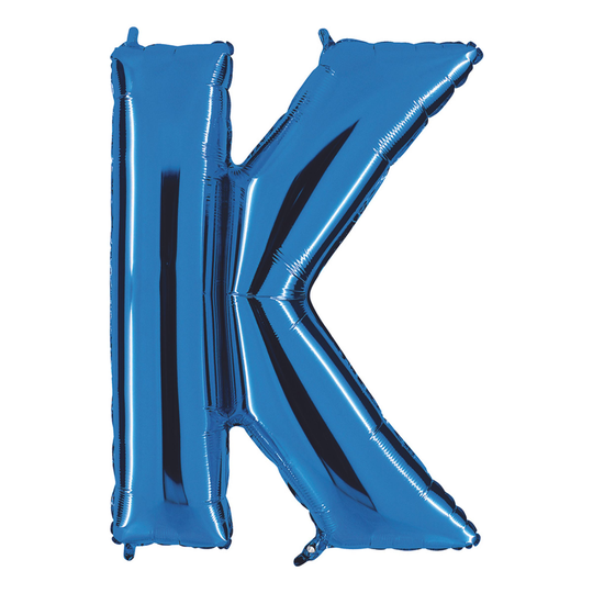 Kirjainilmapallo Sininen - Kirjain K