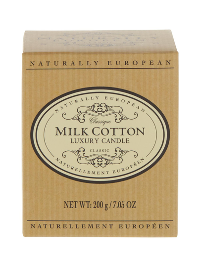 Naturally european classique milk cotton luxury -tuoksukynttilä