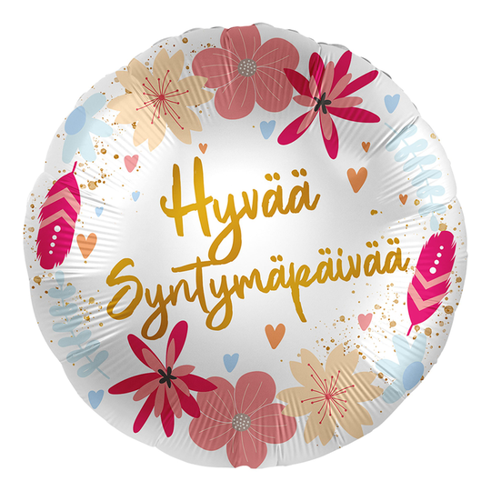 Folioilmapallo Hyvää Syntymäpäivää