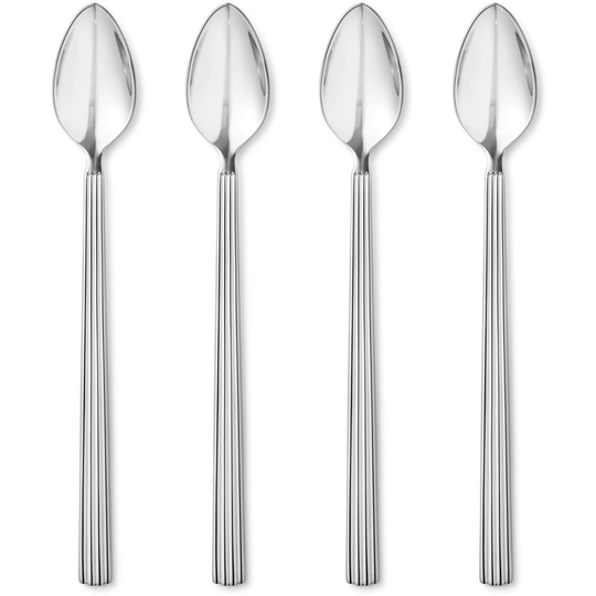 Georg Jensen Pitkä Bernadotte-teelusikka, 4 kpl
