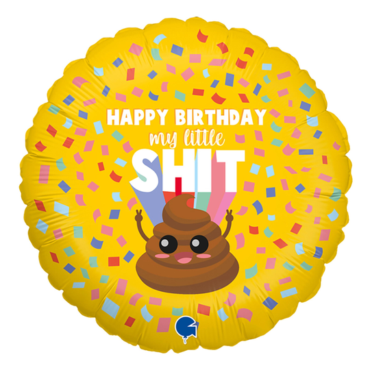 Folioilmapallo Happy Birthday My Little Shit - 45 cm
