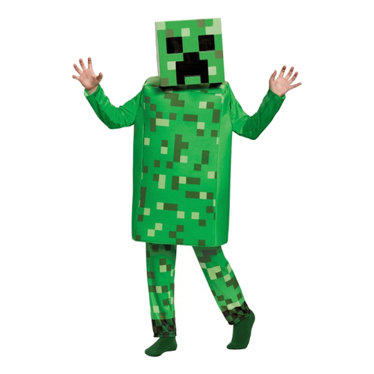 Minecraft Creeper Deluxe Lasten Naamiaisasu - Medium