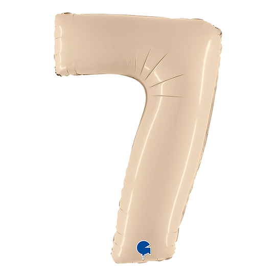 Numeroilmapallo Satin Cream - Numero 7
