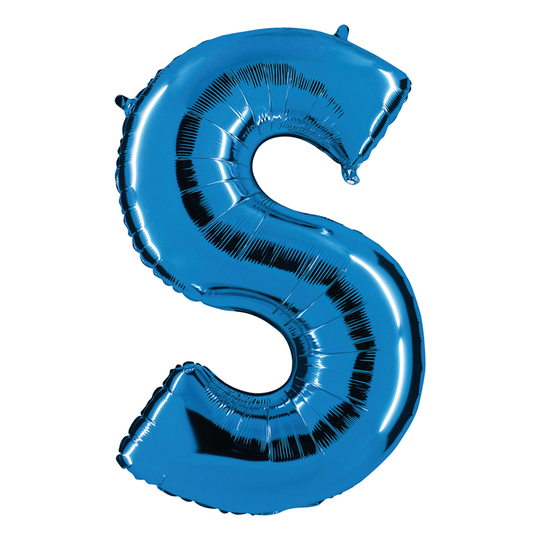Kirjainilmapallo Sininen - Kirjain S