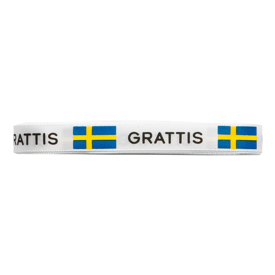 Silkkinauha Grattis Ruotsin Lippu