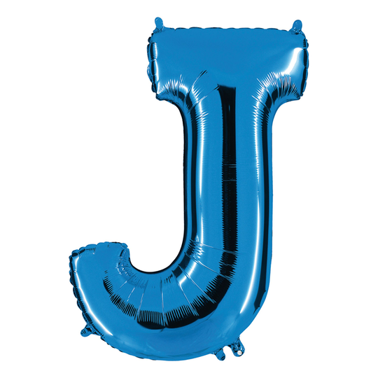 Kirjainilmapallo Sininen - Kirjain J