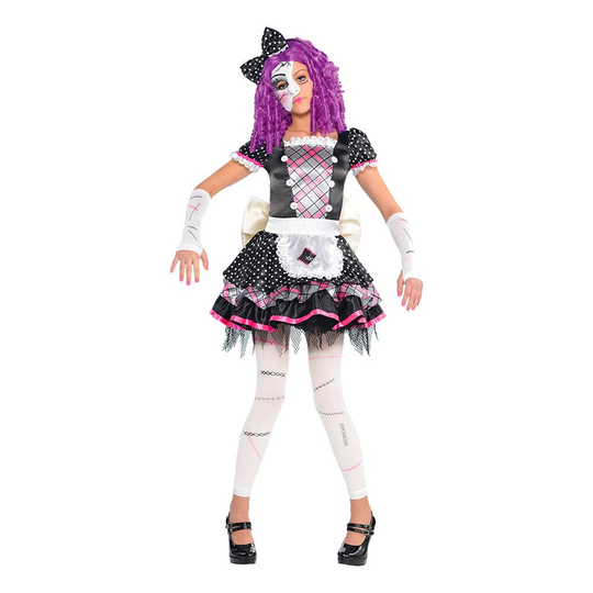 Rikkinäinen Nukke Halloween Lasten Naamiaisasu - XX-Large