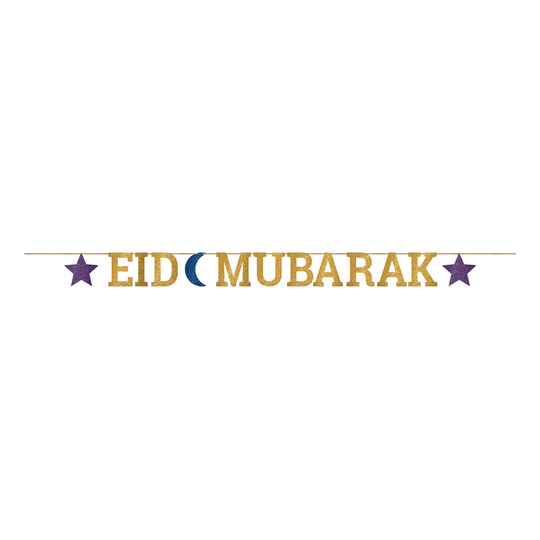Numeroviirinauha Eid Mubarak Kulta Kimalle