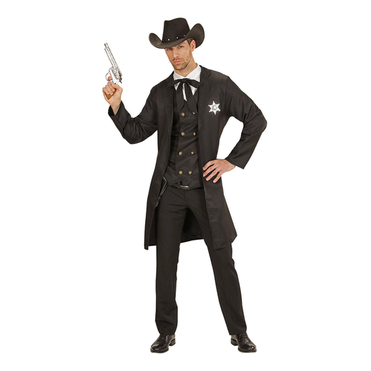 Sheriffi Musta Naamiaisasu - Medium/Large
