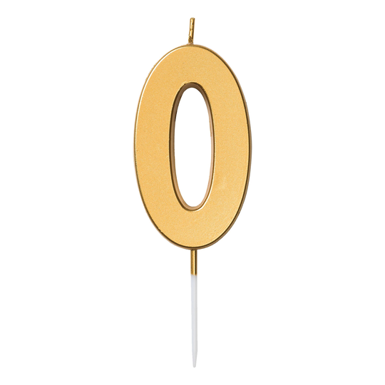 Kakkukynttilä Numero Kulta - Numero 0