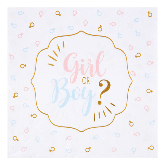 Servetit Girl or Boy - 20-pakkaus