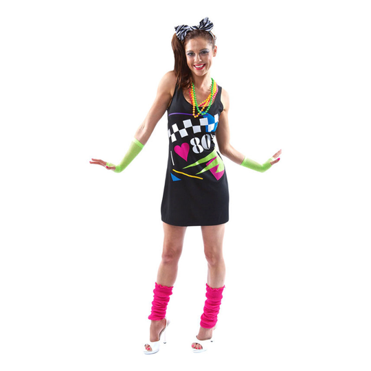 I Love the 80s Mekko Naamiaisasu - Small