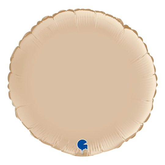 Folioilmapallo Pyöreä Satin Cream