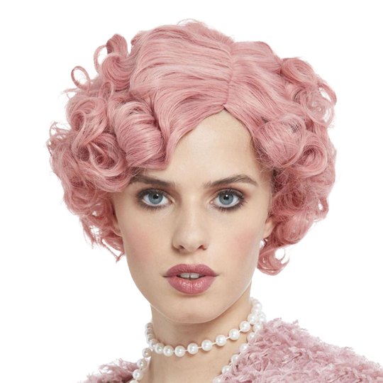 20-luvun Flapper Pastellipinkki Peruukki - One size