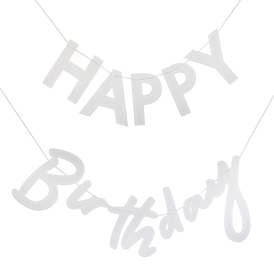 Viirinauha Happy Birthday Akryyliä