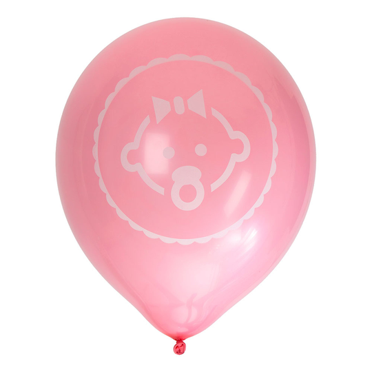 Ilmapallot Baby Girl - 8-pakkaus