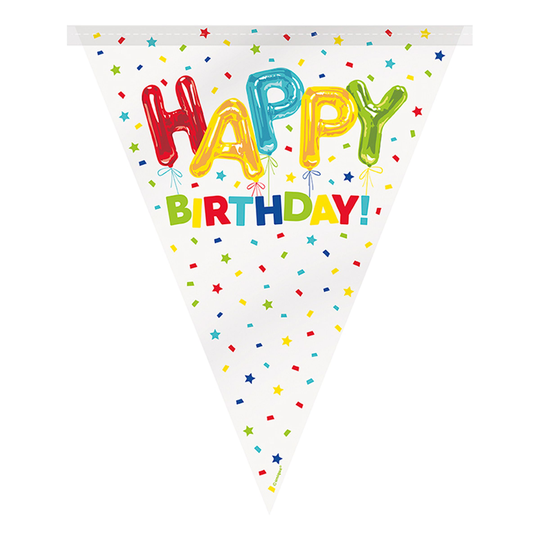 Viirinauha Happy Birthday Konfetti - Kappaleittain