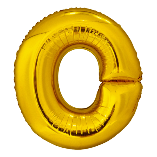 Kirjainilmapallo Kulta Metallic - Kirjain O