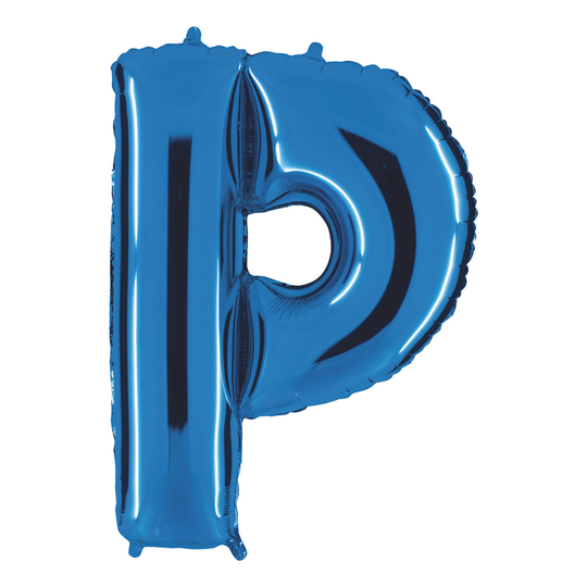 Kirjainilmapallo Sininen - Kirjain P